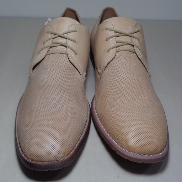 Steve Madden Size 11.5 M EBNERR Tan Leather Oxfords New Men\'s Shoes main image 6